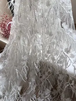

Nice design top quality S-10115 Embroidered Nigerian Lace Fabric French Tulle Lace Fabric