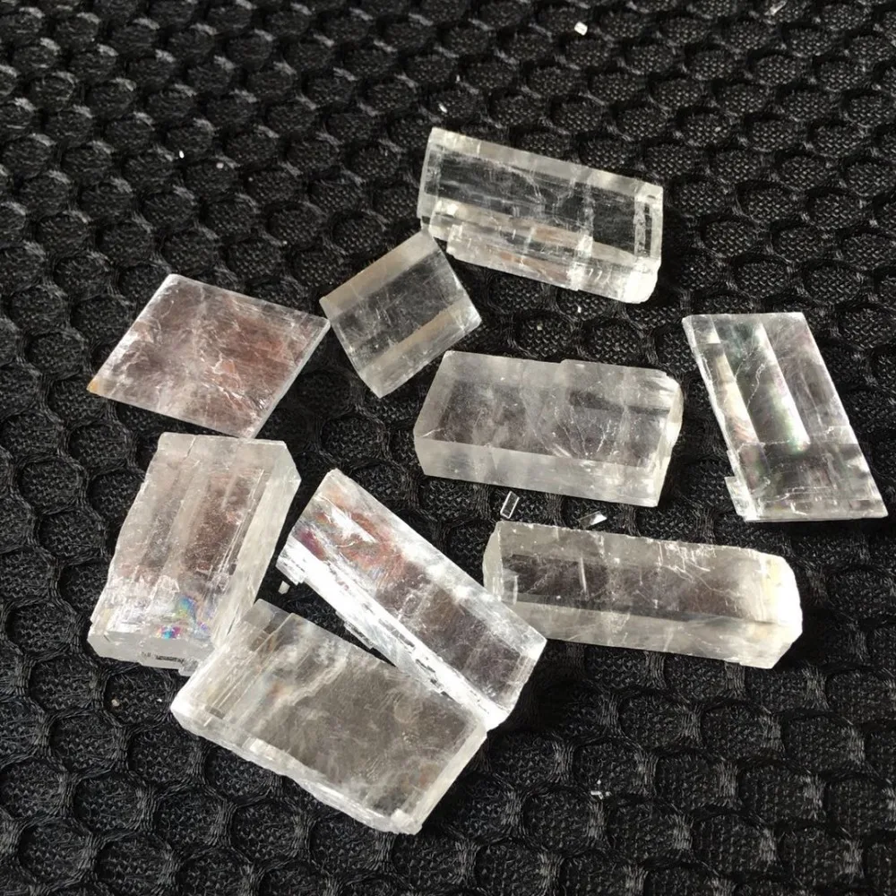 

50g Natural small size square calcite stones Iceland spar Quartz Crystal Rock Energy Mineral Specimen Healing