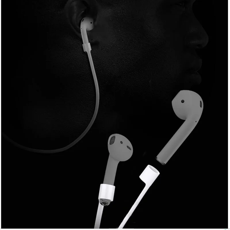 

For Apple Airpods Headphones Anti Lost Strap Loop String Rope for Air Pods Bluetooth Earphone Silicone Cable Cord Accessories