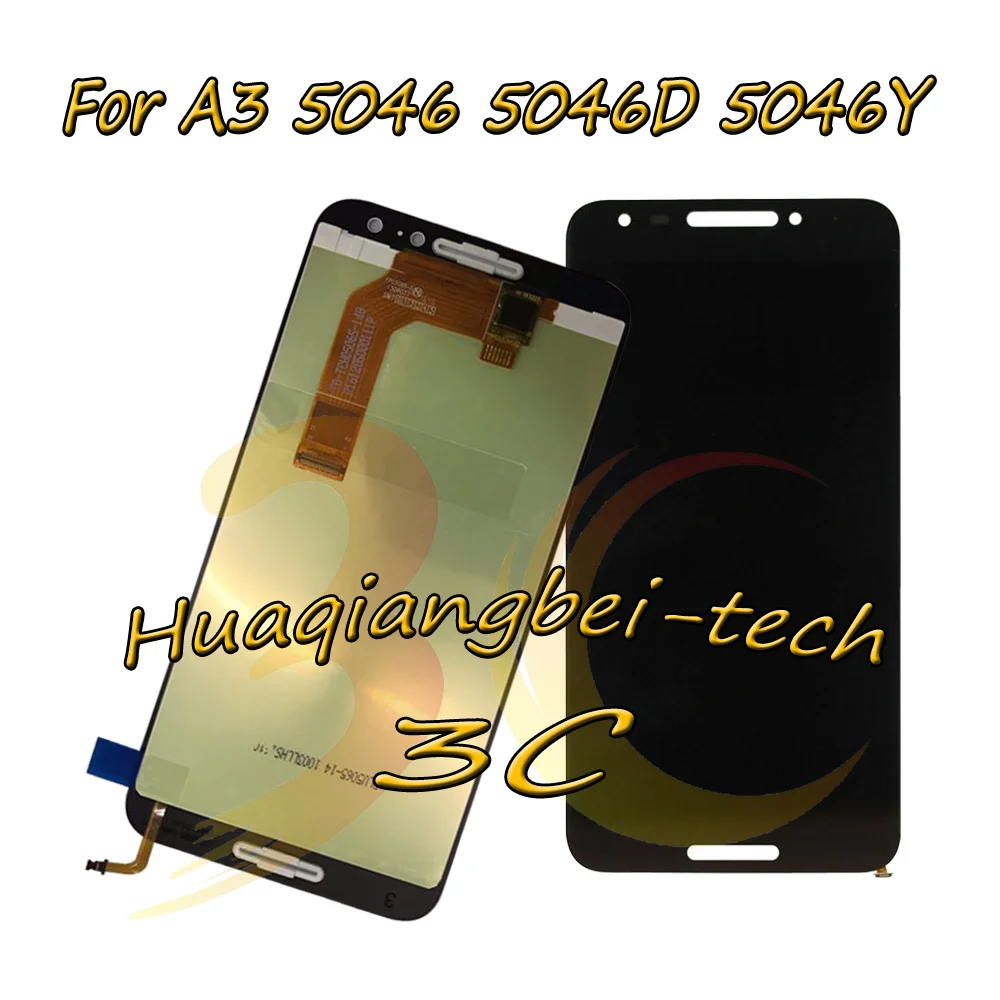 

5.0'' New Black For Alcatel A3 5046 5046D 5046Y Full LCD DIsplay + Touch Screen Digitizer Assembly 100% Tested With Tracking