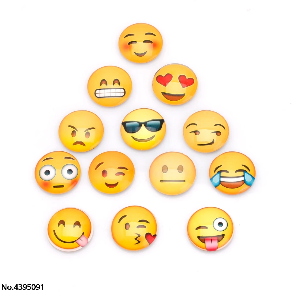 

13Pcs Emoji Cartoon Expression Fridge Magnet Decor Whiteboard Message Holder New