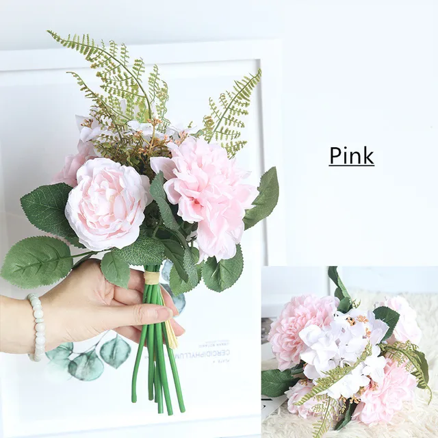 Buy Wholesale artificial flowers bouquet dahlia plants