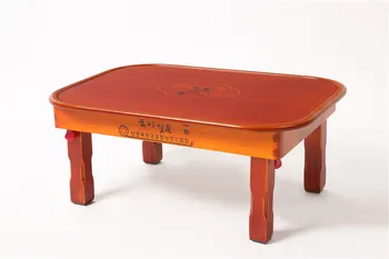 

Korean Table Folding Leg Rectangle Tea Table for Living Room Furniture Traditional Style Asian Antique Low Dining Wooden Table