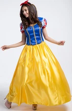 Más el tamaño de traje blanco de la nieve para las muchachas de hadas cuento de cenicienta princesa dress de halloween cosplay ropa de fiesta de baile