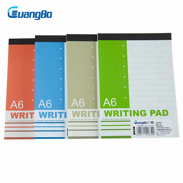 writing pad a6 70sheets office note books personal diary notebooks how to write office note