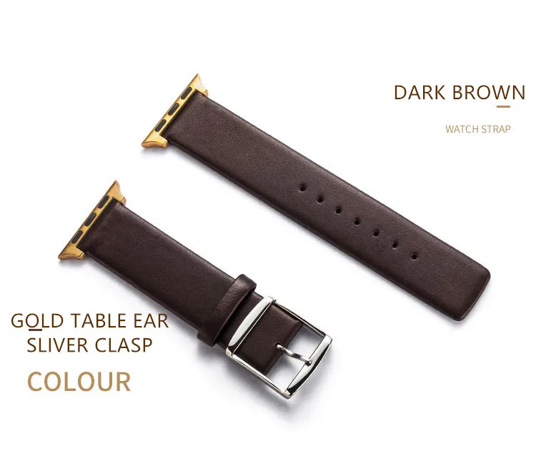 Пояса из натуральной кожи классический ремешок для часов для apple watch series 4 3 2 1 iwatch ремешок 38 40 мм 42 44 один тур полосы