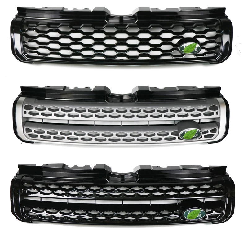 ROVER Front Bumper ABS Grille Grill for Land Rover Range Rover Evoque 2012- Gloss Black Limited Edition