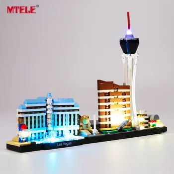 

MTELE Brand LED Light Up Kit Toy For Architecture Las Vegas Lighting Set Compatile With 21047 (NOT Include The Model)