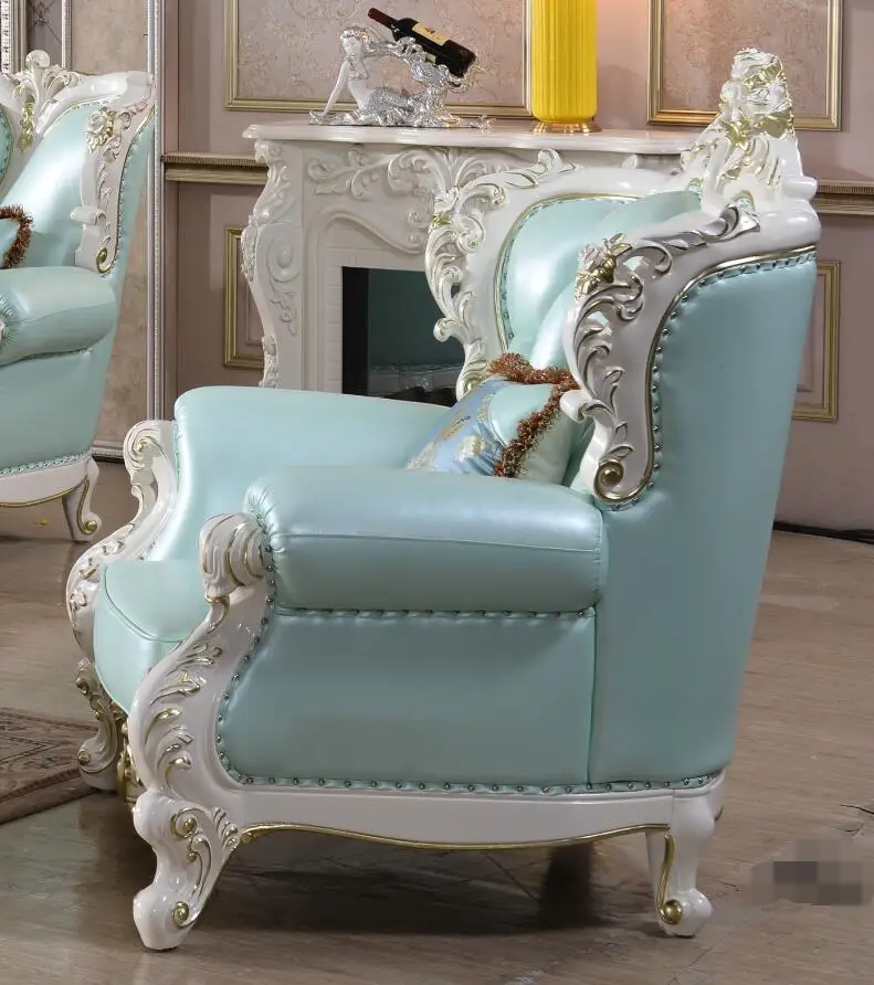 Sofas For Living Room Hot Sale Cheap Price Furniture Good Quality 321 Leather Sofa Luxury French Style Solid Italian Genuine