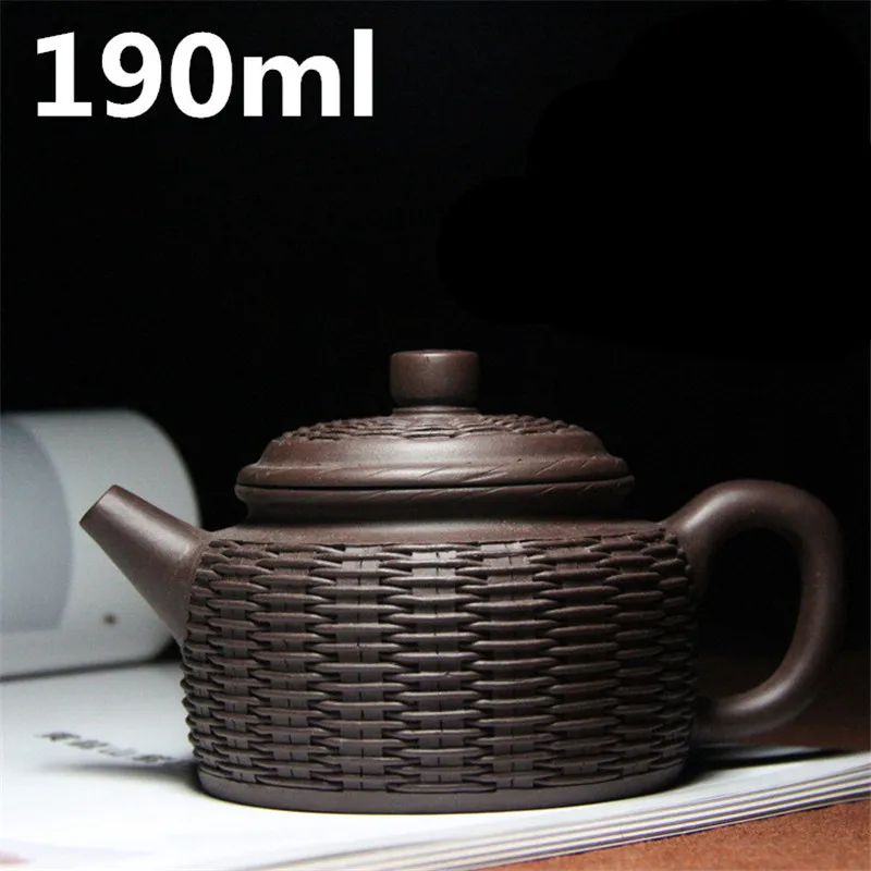 

Kung Fu Tea Pot Kettle 190ml Chinese YiXing Purple Clay Teapots Handmade Authentic Tea Pots ZiSha Oriental Tea Set Ceramic