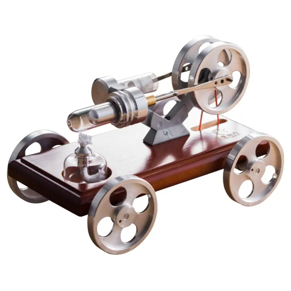 

QX-XC-01 Car Model Stirling Engine Power Generator Physical Educational Toy Engine Collection DIY Project