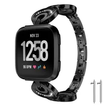 HIPERDEAL модный полумесяц Тип кристалл металлический ремешок для часов Ремешок Для Fitbit Versa 15J Прямая