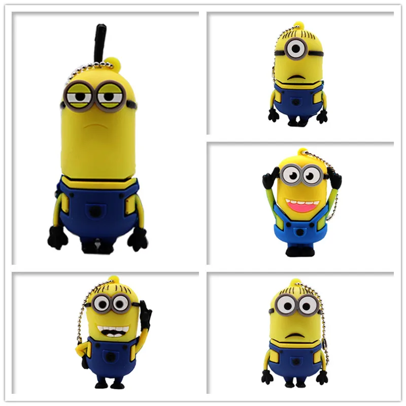 

Pen drive real capacity usb flash drive 4GB 8GB 16GB 32GB 64GB Funny Minions memory stick creative gift pendrive cute usb stick