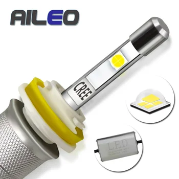

AILEO auto Headlight Bulbs h4 led H11 h8 h9 H16(JP) 9005 9006 hb3 hb4 880 881 H27 9003 H13 h7 car LED 90W 13000LM XHP50 Fanless