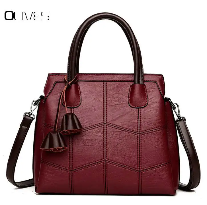 

2018 New Fashion PU Leather Women Bag Handbags Women Famous Brands Luxury Designer Rose Female Shoulder Bag Ladies Sac A Main