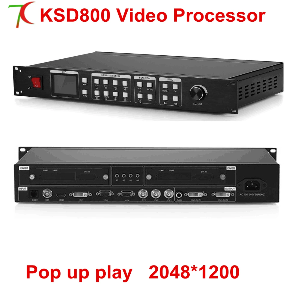 

Video processor KSD800 pictuer-in-picture can be realized, for led screen,2048*1200.