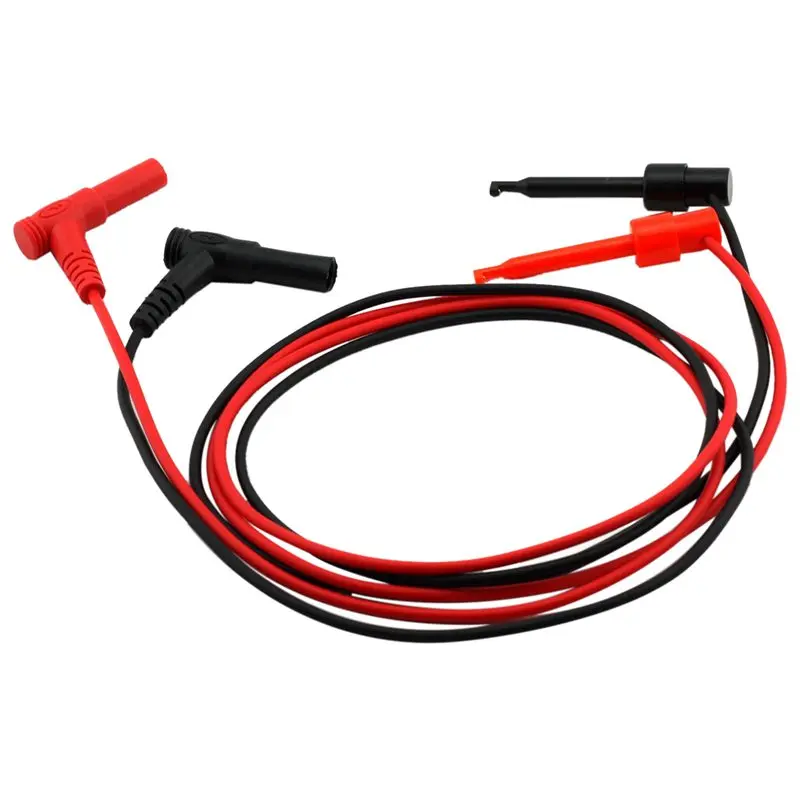 

2x Security 4MM Banana Plug to Test Hook Wire Cable Set For Multimeter 3A 1M