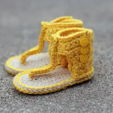 Новое красивое кружево кроше ручная работа крючком сандалии для маленьких мальчиков сандалии-гладиаторы детская обувь сандалии для девочек