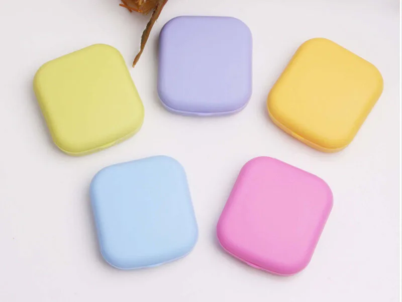 

Easy Carry 1PC Travel Glasses Contact Lenses Box Contact lens Case for Eyes Care Kit Holder Container Gift Drop Ship