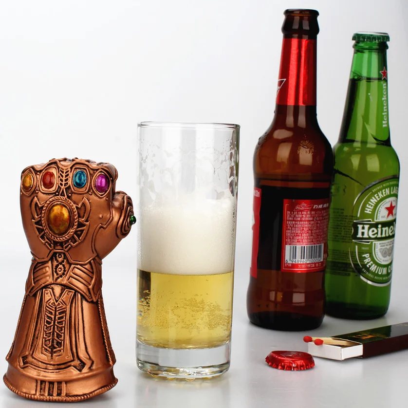 

6pcs Creative Fist bottle opener Vintage energy gem beer opener High Quality For party Kitchen Tools Avengers 4