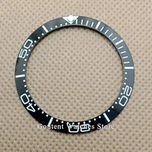 Горячая 38 мм синий/черный керамический ободок вставки светящиеся для 40 мм submariner часы