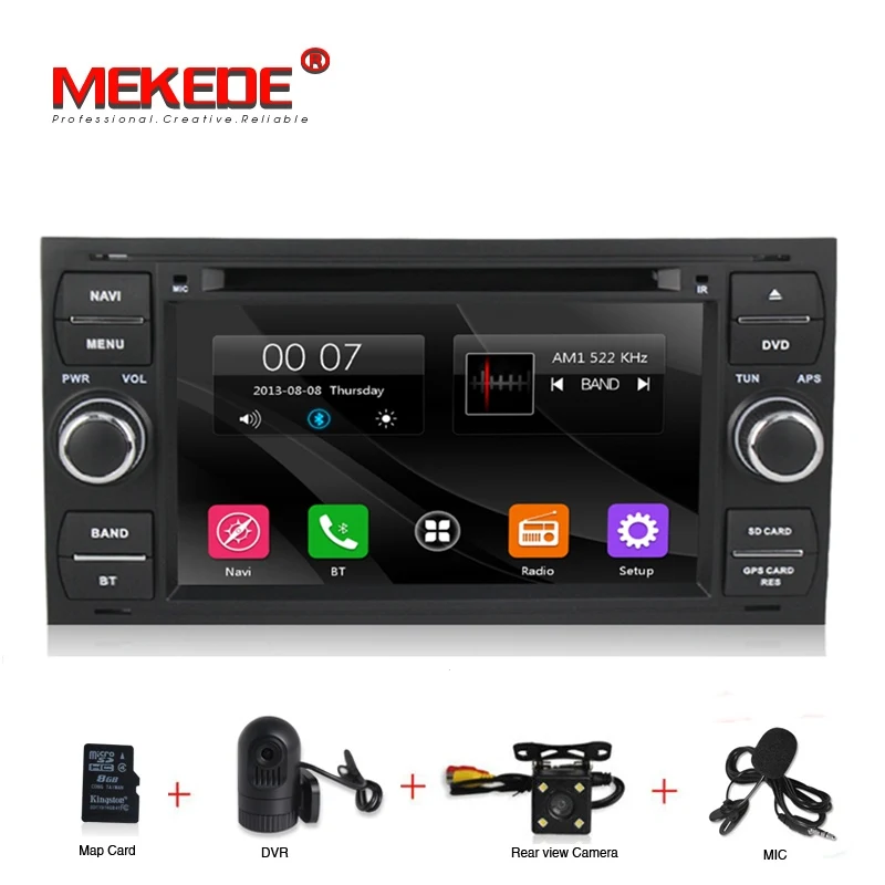 

Free shipping! 2DIN Car DVD Player radio audio GPS For Ford Mondeo Focus Transit C-MAX S-MAX Fiesta GPS Navigator 1080P RDS BT