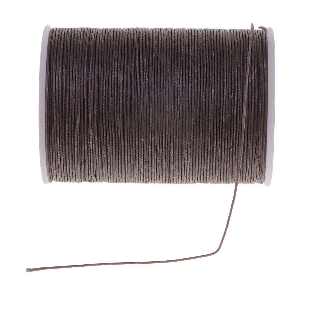 142 Yards 0.5mm Round Polyester Waxed Thread Cord Leather Sewing Hand Stitching Jewelry Craft