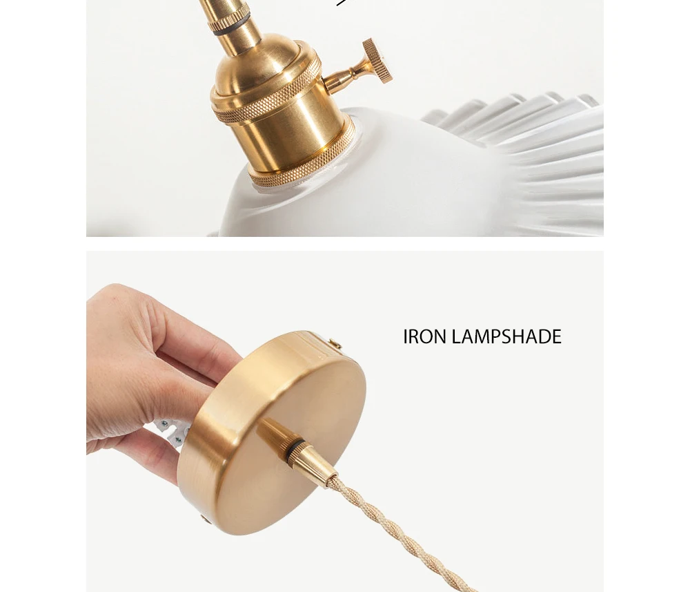 cobre da lâmpada pingente de bronze criativo