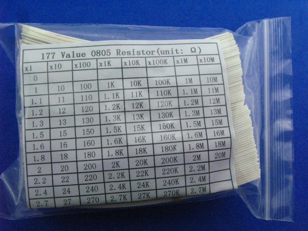 0805 SMD Resistor,177valuesX25pcs=4425pcs,Chip Resistor Electronic