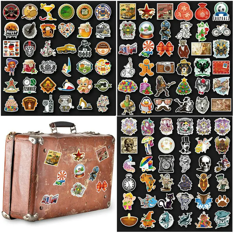 

36PCS/LOT.PVC waterproof Green removable Stickers Graffiti Fridge scooter Traveling case Flowerpot Stickers Home decoration OEM