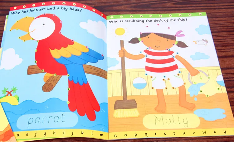 Ponto a Ponto de Desenho Kids do Bebê Livros de Pintura para a Aprendizagem Crianças Limpar Livros Inglês Precoce Brinquedos Educativos Frete Grátis - 9 livros Kids do bebê Inglês livros de