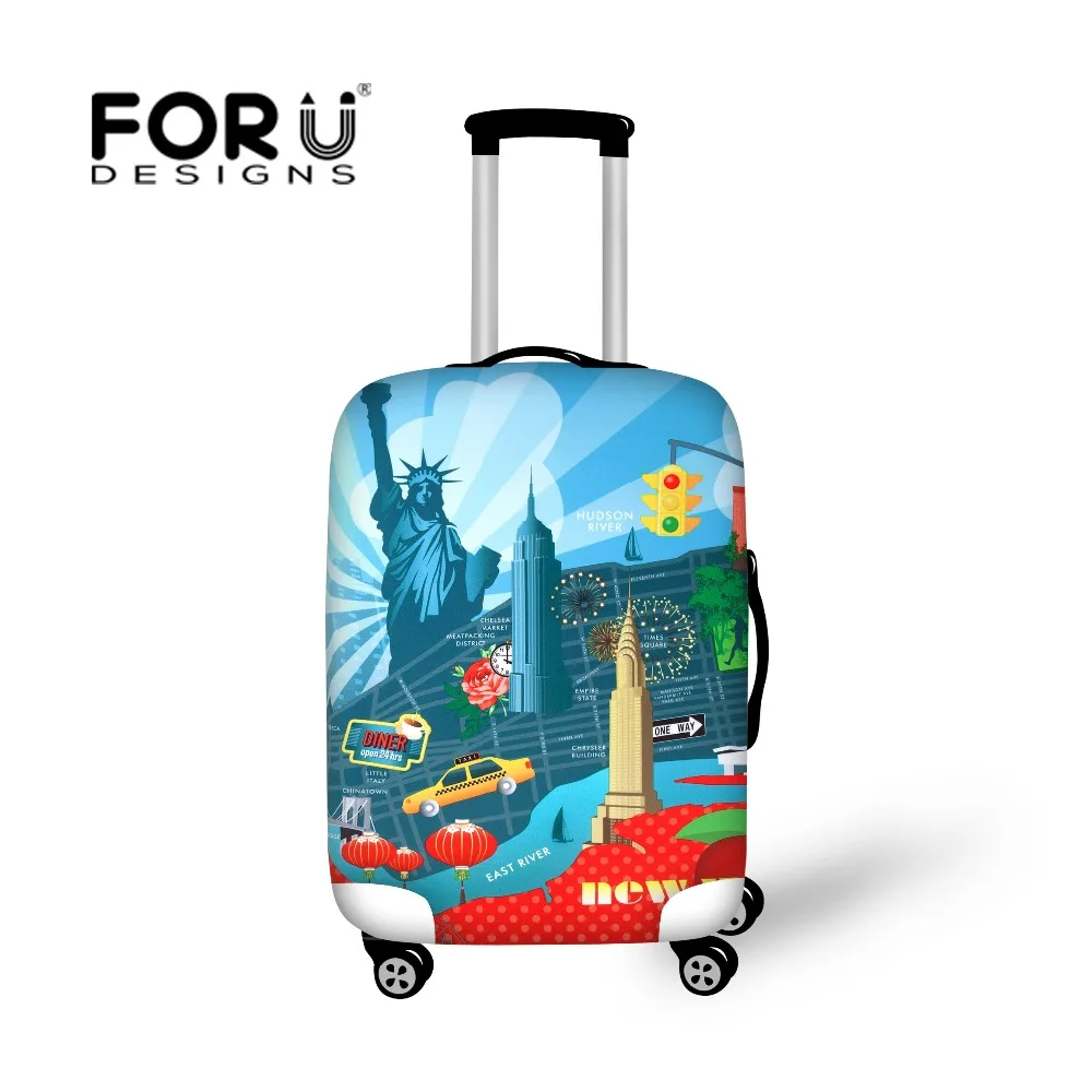 FORUDESIGNS 2019 аксессуары для чемодана эластичный пылезащитный чехол багажа милый