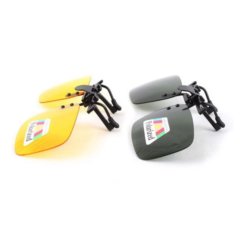 Polarized Clip On Sunglasses Driving Night Vision Lens Sun Glasses Male Anti-UVA UVB For Men Women With Case & Glasses Cloth Polarized Clip On Sunglasses Driving Night Vision Lens Sun Glasses Male Anti-UVA UVB For Men Women With Case & Glasses Cloth