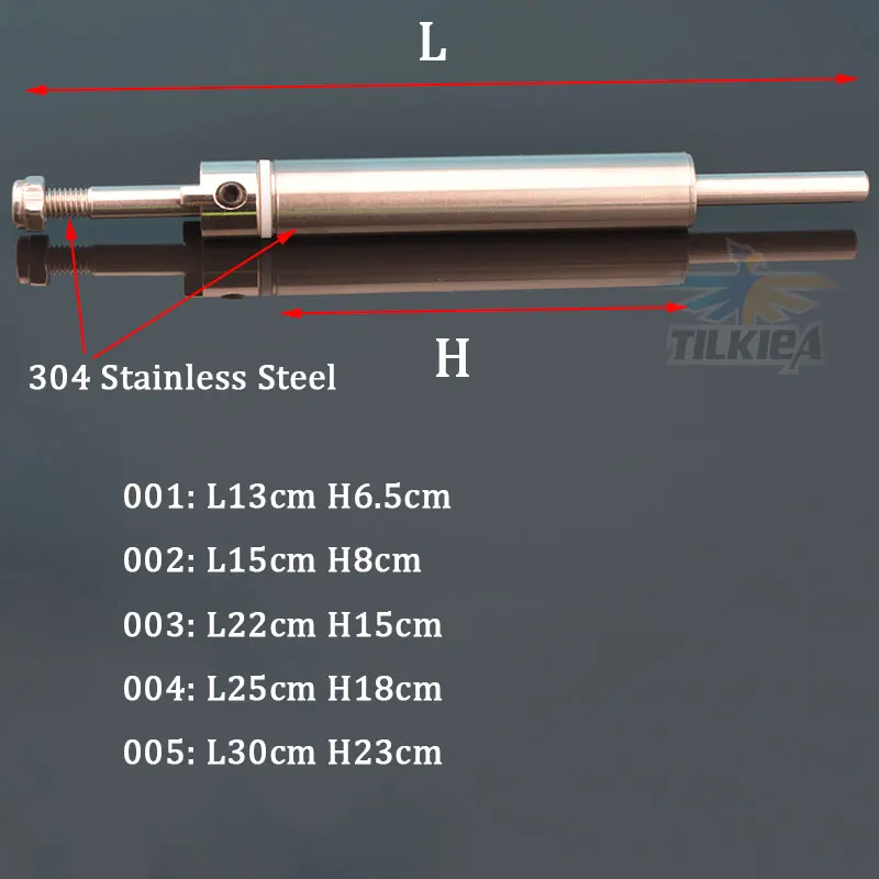 L13/15/22/25/30 см Длина 304 Нержавеющая сталь трубки 5 мм Нержавеющая сталь вал Подходит для радиоуправляемой лодки для доставки прикорма и оснастки для серфинга модель лодка