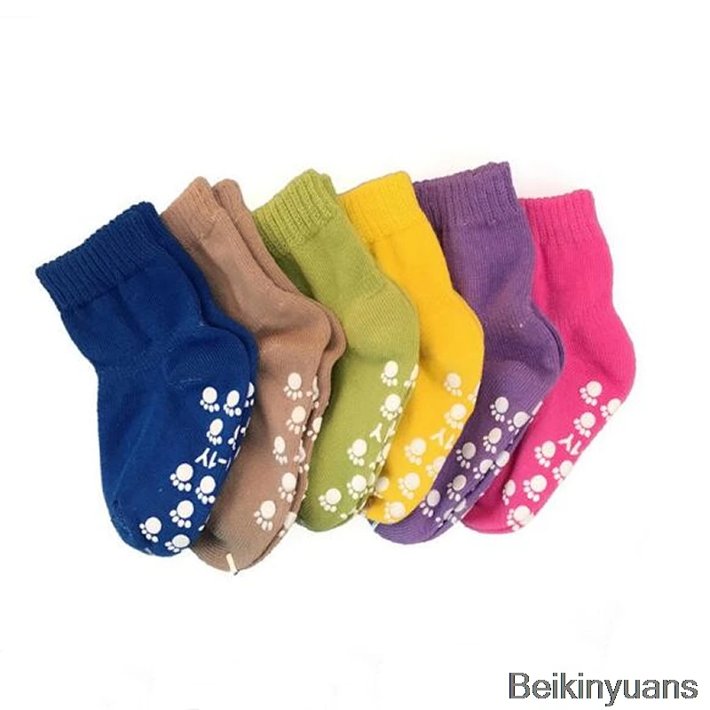 

Autumn and winter cotton socks hand-stitched cotton socks socks non-slip glue children children boys and girls cotton socks
