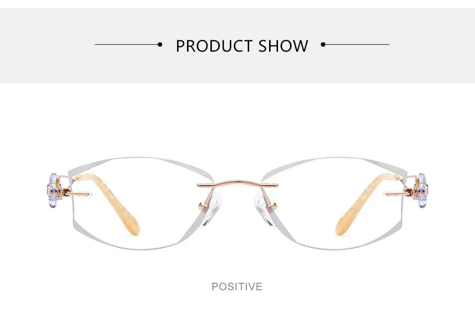 B титановая оправа для очков, женские ультралегкие роскошные высококачественные очки без оправы с алмазной отделкой по рецепту, 973