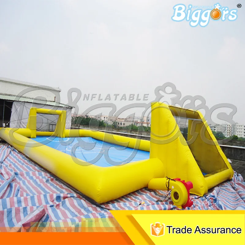 

Popular Giant Inflatable Soap Water Soccer Field Pitch for Sale