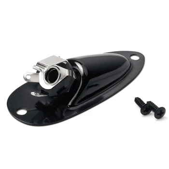 

Loaded Jack Socket Plate with Screws for FD Strat Stratocaster 1/4" Electric Guitar Loaded Mono Output Jack Plate Input Socket