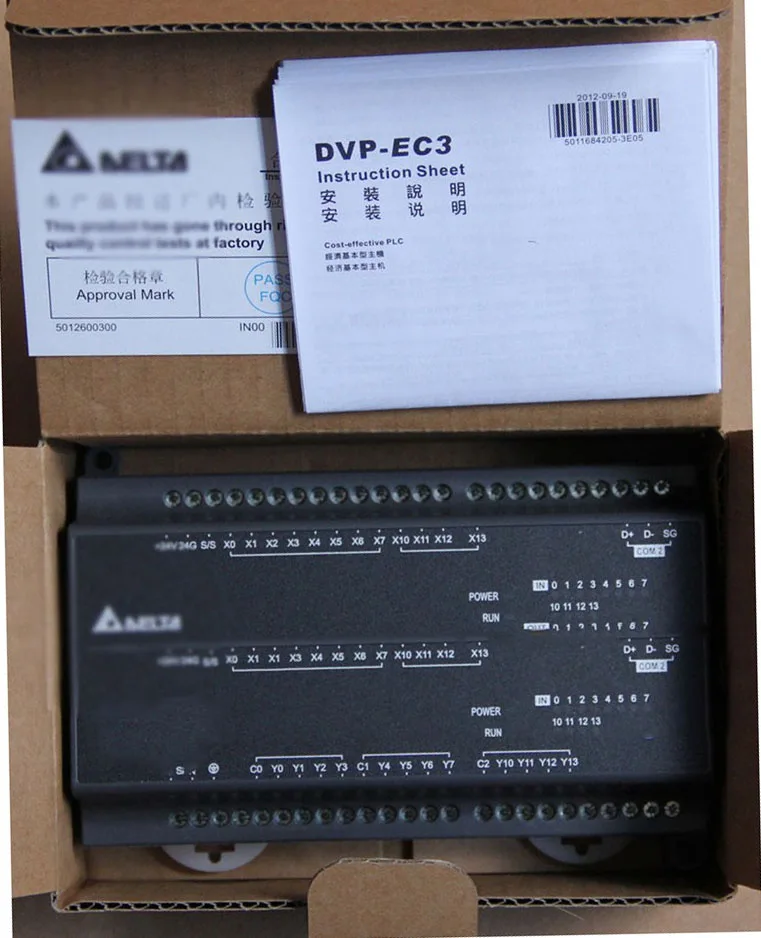 New Original DVP24EC00T3 Delta PLC EC3 series 100-240VAC 12DI 12DO Transistor output new original dvp24ec00t3 delta plc ec3 series 100 240vac 12di 12do transistor output