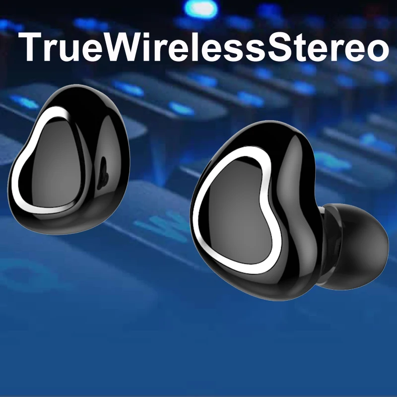TWS 5,0 True беспроводные стерео наушники Bluetooth 5,0 спортивные наушники с двойным микрофоном прослушивание музыки мини-гарнитура