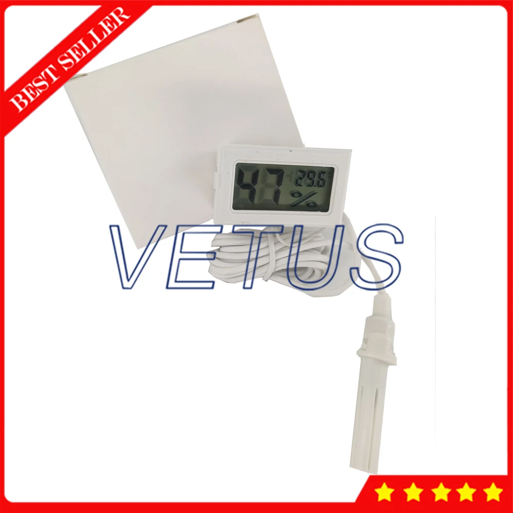 

VT-3 Mini Probe LCD Digital Temperature Meter Hygrometer Humidity meter With External Probe Thermometer