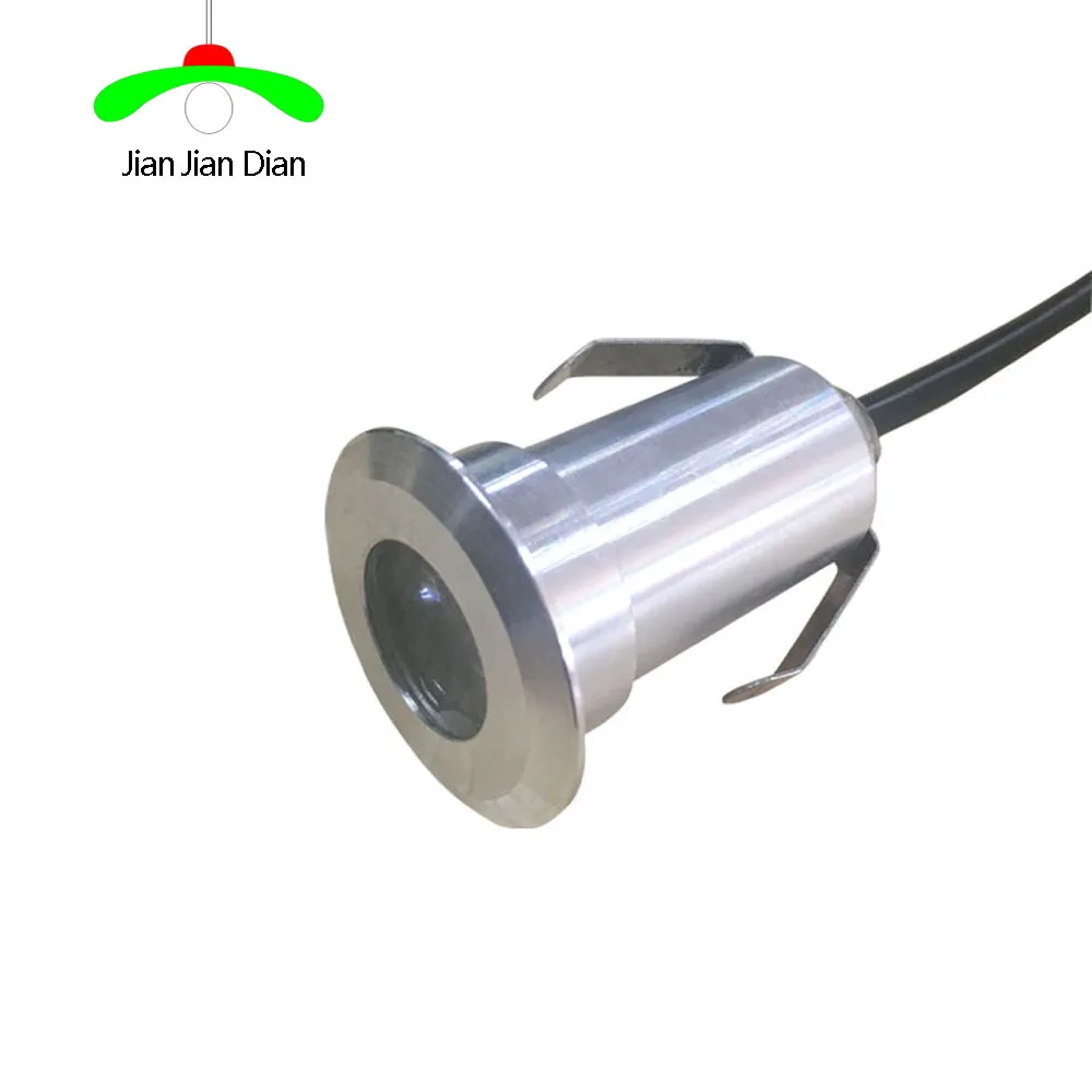 

1pcs Waterproof 12V mini LED underground light 1W LED buried light LED inground floor light 1W white warm wihte red green blue