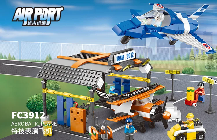 

2019 New City Creator Stunt Plane Show Model Set Building Blocks Bricks DIY Toys For Children Compatible With Lego
