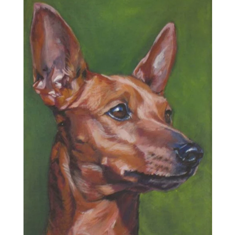 5D животное миниатюрный pinscher собака Диамант Алмазная картина собаки наборы