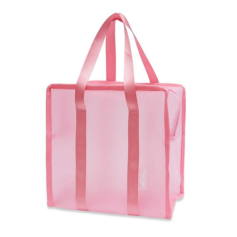 

2019 New Net Storage Transparent Bag Portable PVC Swimming Beach Organizer with Carry Handle for Swimsuit Sundries