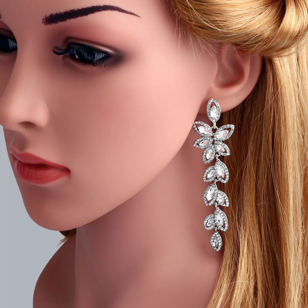Wedding Bridal Earrings - Silver -Gold - Gemondo UK