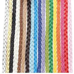 10 м/лот 5 мм плоский плетеный веревка нить кружево кожаный шнур для цепочки и ожерелья браслет DIY Аксессуары для ювелирных изделий