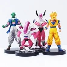 4Pcs Lot Dragon Ball Z Freezer Freeza Piccolo Goku PVC Figure Action font b Toy b