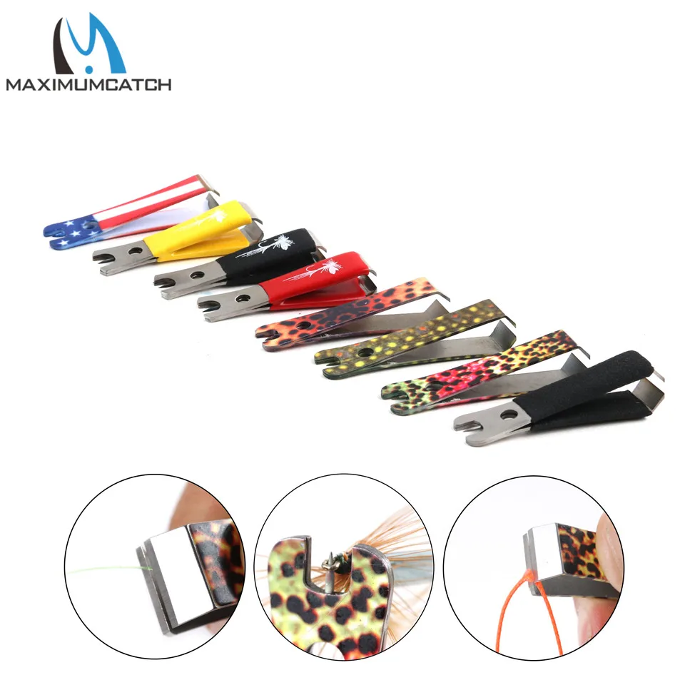 

Maximumcatch 2pcs/ lot Stainless Steel Fishing Line Cutter Clipper 8 Colors Nipper Accessories