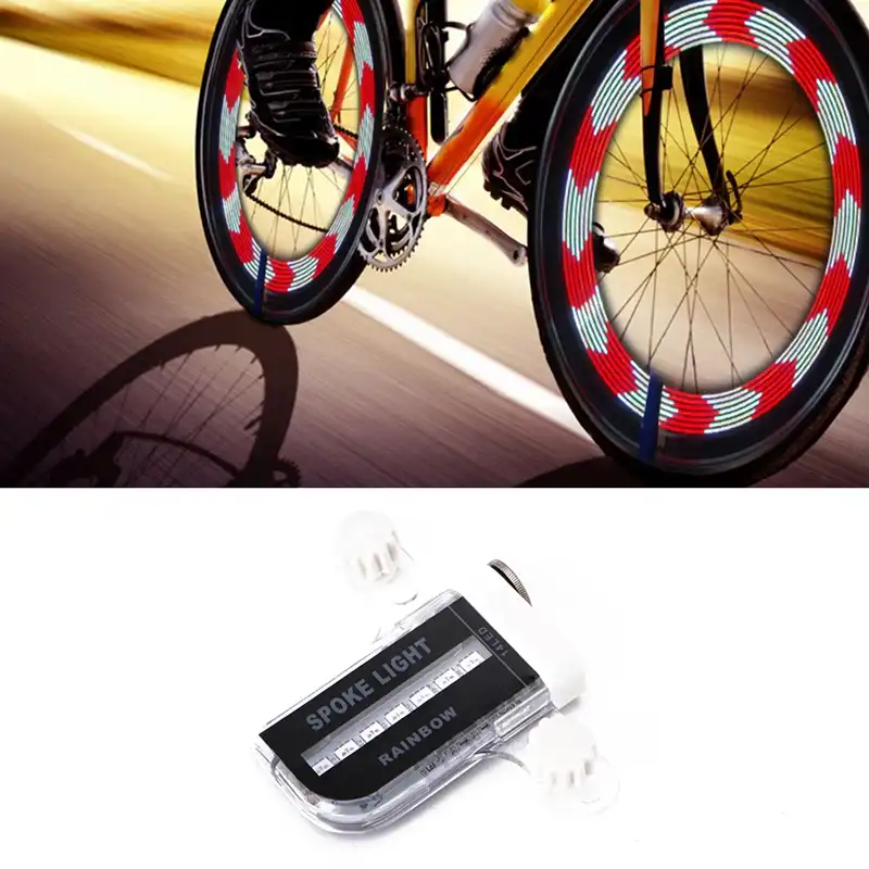 14 LED Motorcycle Bicycle Bike Wheel Signal Tire Spoke Wheel Light 30 Changes